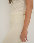 Super Soft Organic Cotton Leggings - Cream