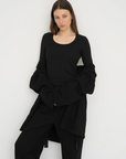 Long Sleeve Fitted Scoop Neck Top