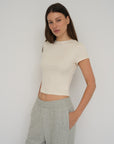 French Terry Wide Leg Pants - Grey Marle