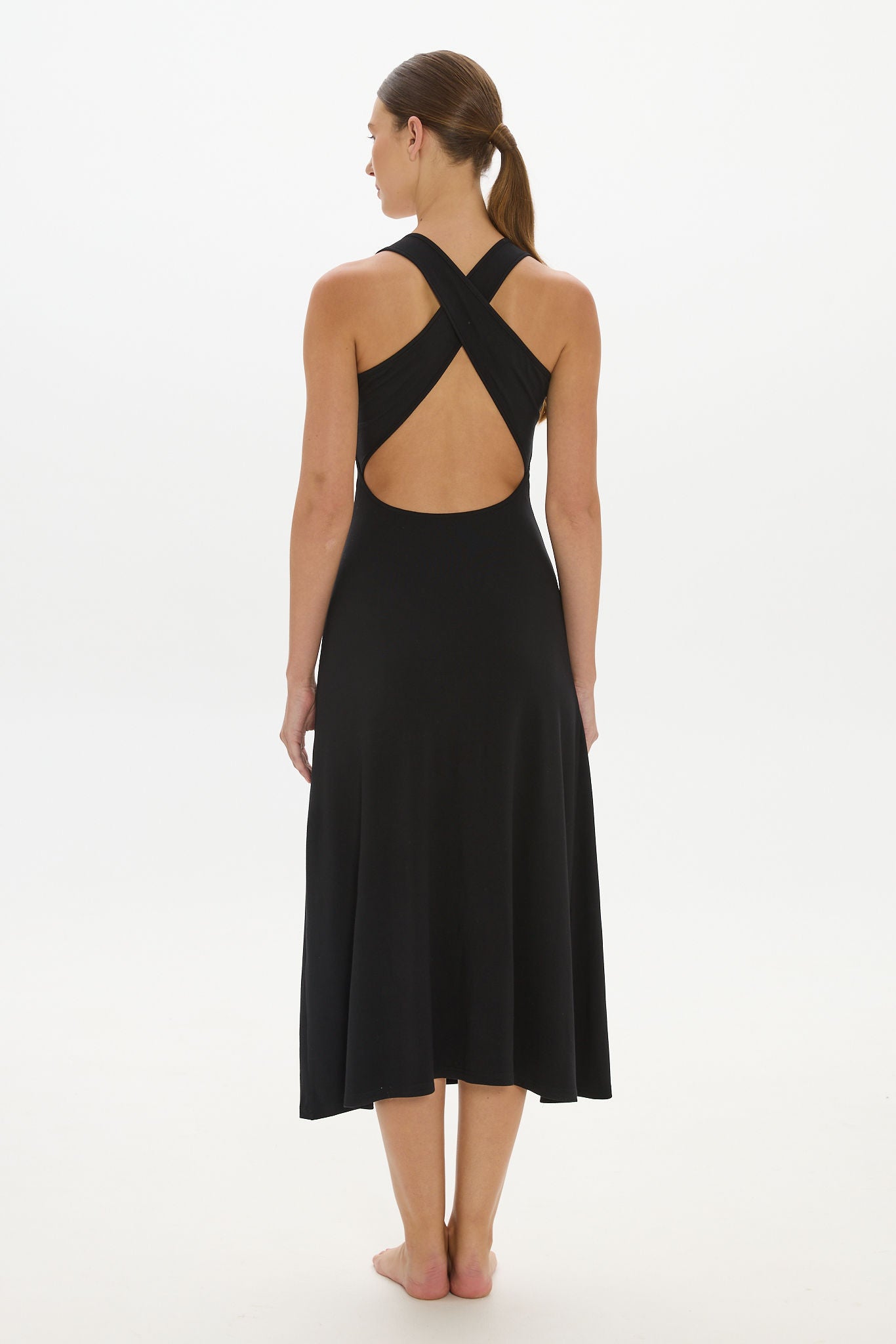 Capri Halter Cross-Back Dress AOCO Capri Halter Cross-Back Dress AOCO