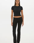 Carly Baby Tee - Black