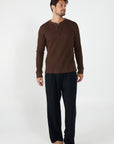 Como Henley Top - Espresso
