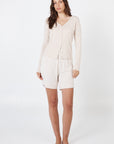 Haut boutonné - Beige