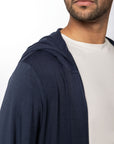 Lounge Open Hoodie - Midnight Navy