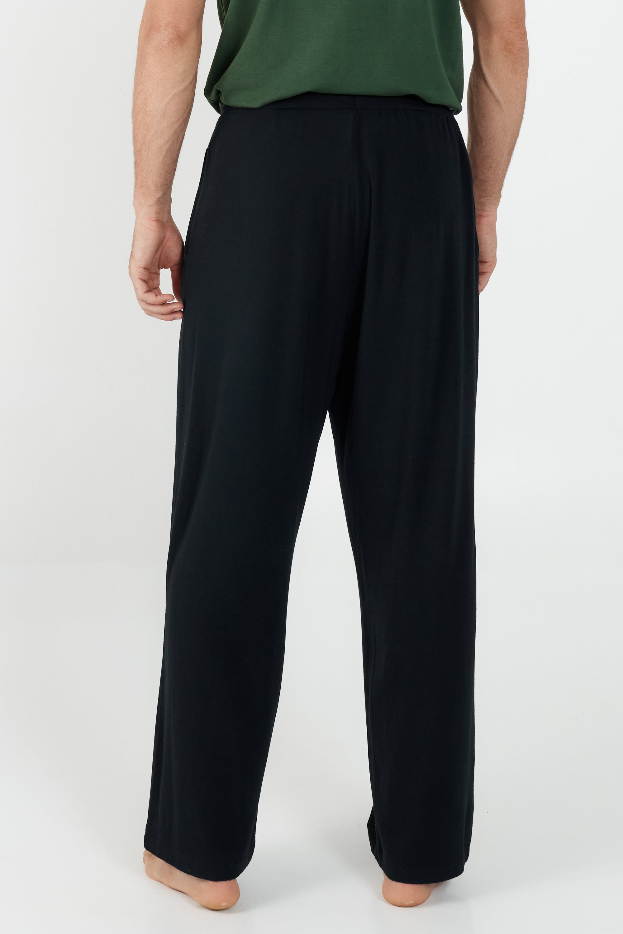 Pantalon long à cordon de serrage - Noir