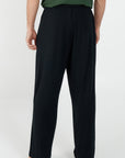 Pantalon long à cordon de serrage - Noir