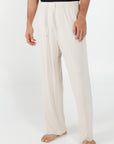Pantalon long à cordon de serrage - Beige