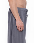Pantalon long à cordon de serrage - Gris doux