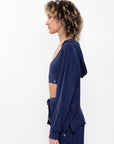 Open Hoodie - Navy