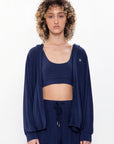 Open Hoodie - Navy