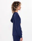 Open Hoodie - Navy
