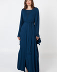 Long Loose Robe - Navy