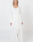 Long Loose Robe - White