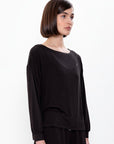 Chemise à manches longues - Noir