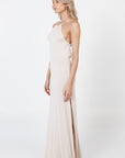 Robe longue nuisette - Beige