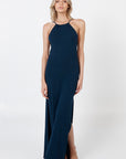 Robe longue à enfiler - Bleu marine