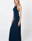 Robe longue à enfiler - Bleu marine