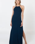 Robe longue à enfiler - Bleu marine
