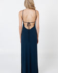 Robe longue à enfiler - Bleu marine