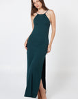 Robe longue nuisette - Vert forêt