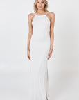 Robe longue nuisette - Blanche