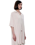 Chemise ouverte - Beige