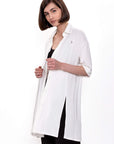 Chemise ouverte - Blanche