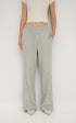 French Terry Wide Leg Pants - Grey Marle
