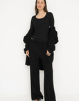 French Terry Wide Leg Pants