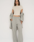 French Terry Wide Leg Pants