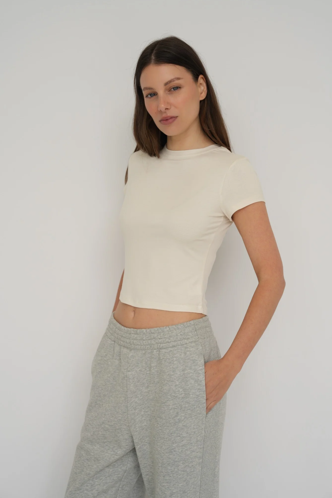 French Terry Wide Leg Pants