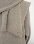 Cashmere Wool Long Cardigan Scarf - Walnut Marle