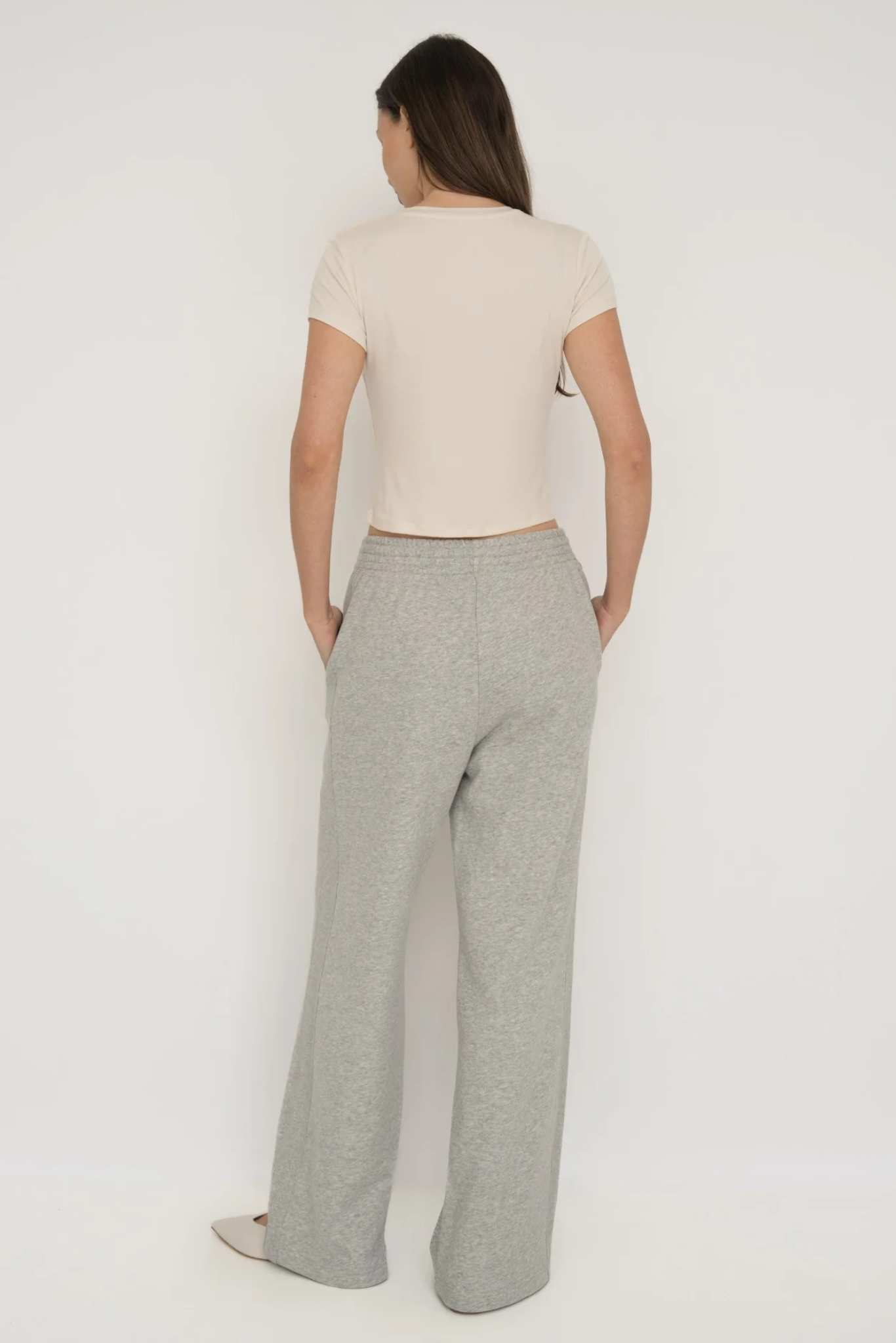 French Terry Wide Leg Pants