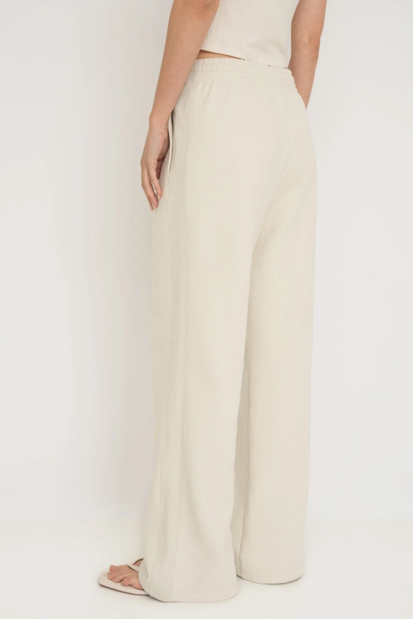 French Terry Wide Leg Pants