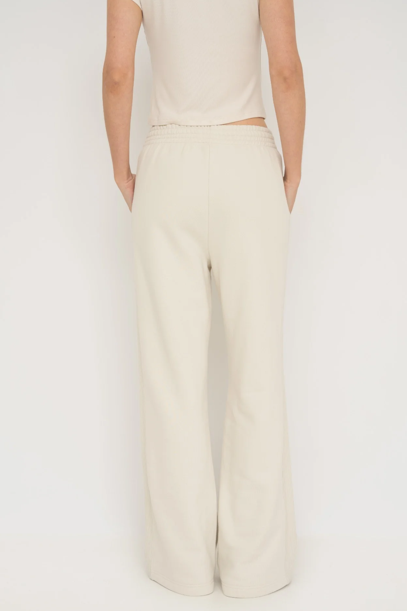 French Terry Wide Leg Pants