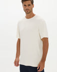 La Palma Crewneck T-Shirt  - Cream