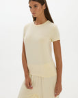 La Palma Crewneck T-Shirt - Butter