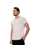 Men's Relaxed Fit Crew Neck Tshirt - Beige