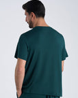 Men's Relaxed Fit Crew Neck Tshirt - Emerald Green
