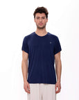 Men's Relaxed Fit Crew Neck Tshirt - Navy