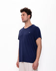 Men's Relaxed Fit Crew Neck Tshirt - Navy