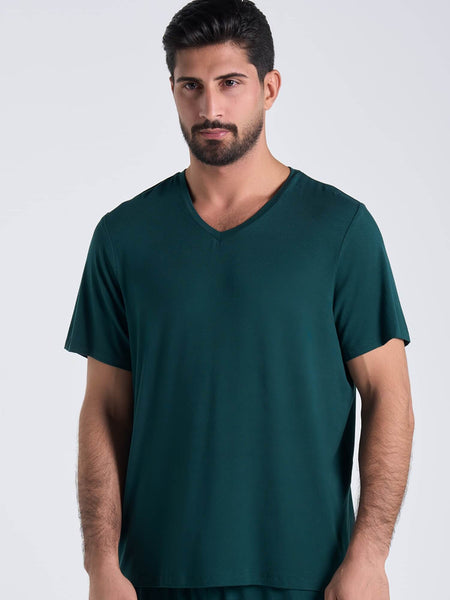 mens-vneck-tshirt-forest-green