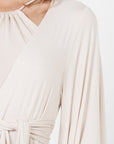 Robe longue ample - Beige