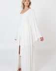 Long Loose Robe - White