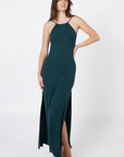 Robe longue nuisette - Vert forêt